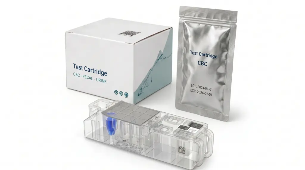 Cartucho del analizador hematológico veterinario iMC VGe60e con inteligencia artificial