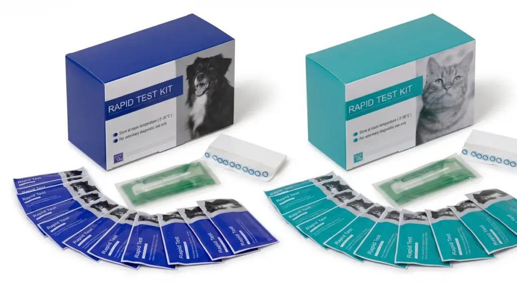 Línea de tests rápidos caninos VET Diagnostix en Chile