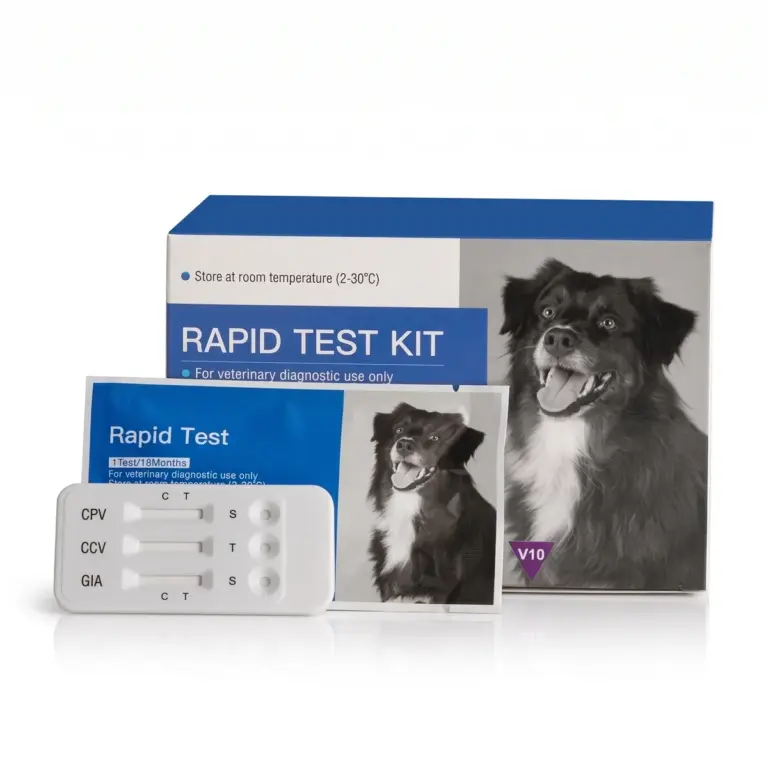 Test combinado Parvovirus Coronavirus y Giardia para perros