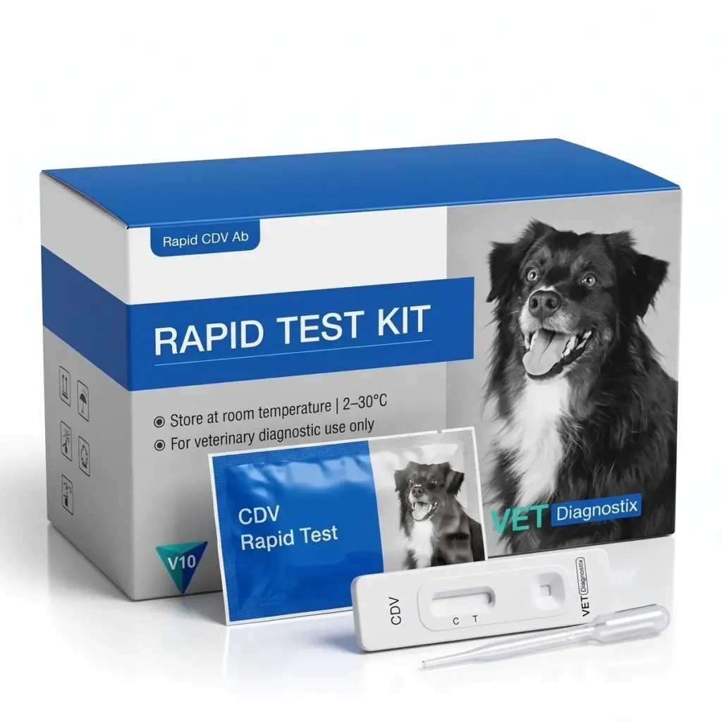 Test Rápido de Distemper Canino (CDV Ag) para Perros
